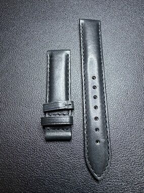 Hamilton 17mm Black Leather Watch Strap